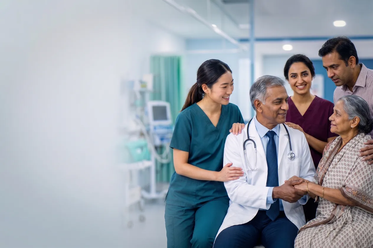 Orthopedic doctor consulting a patient